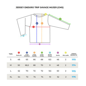 JERSEY ENDURO TRIP SAVAGE MUJER
