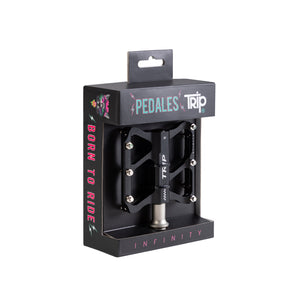 PEDAL TRIP INFINITY BLACK ALUMINIO