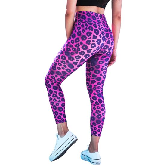 Calza Pink Purple Leopard