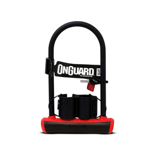 CANDADO ONGUARD LLAVE U-LOCK NS 115X230MM ROJO