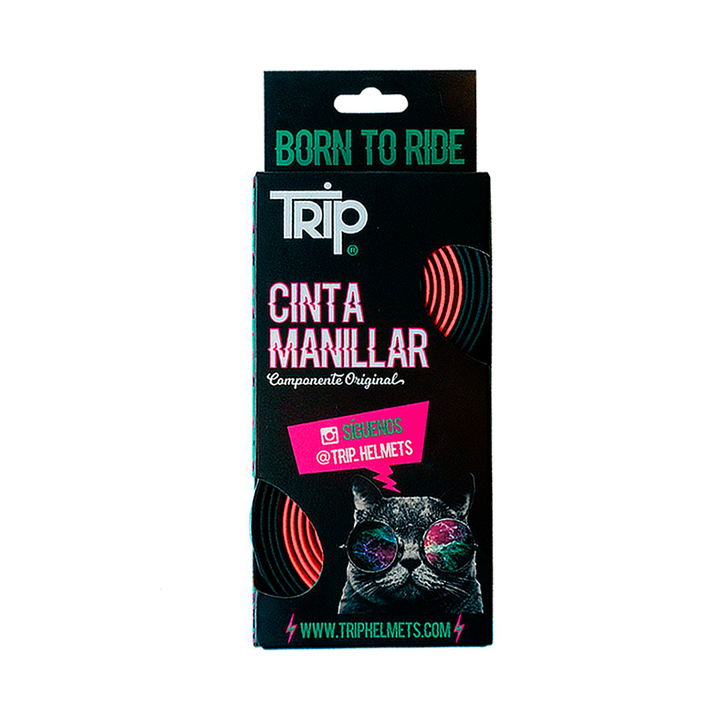 CINTA MANILLAR TRIP BLACK/RED