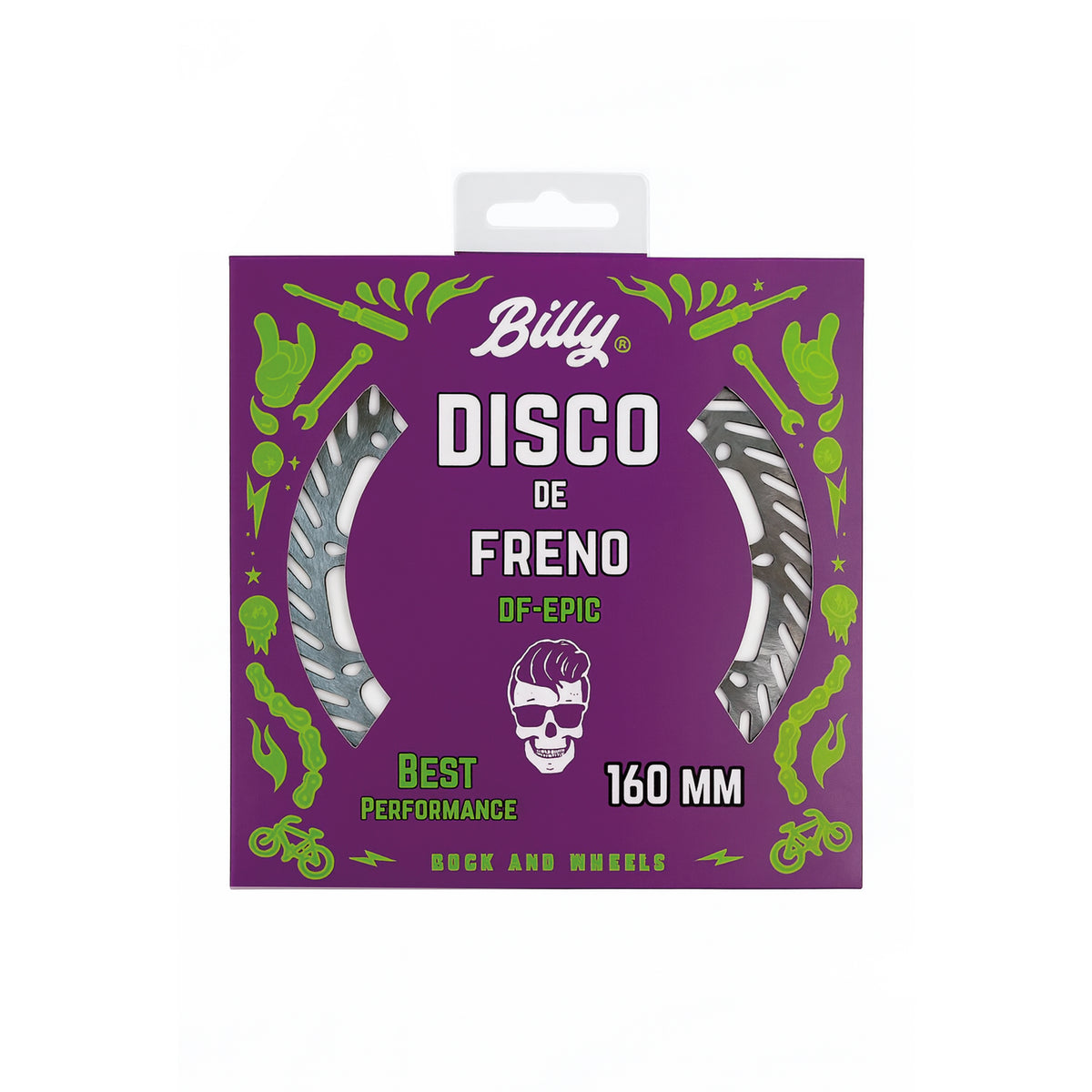 DISCO DE FRENO BILLY DF-EPIC 160MM