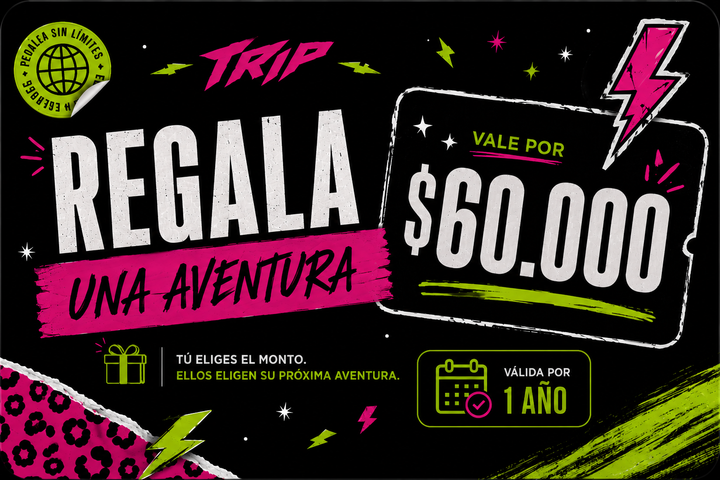 🎁 Tarjeta de Regalo TRIP – Regala una aventura | $60.000