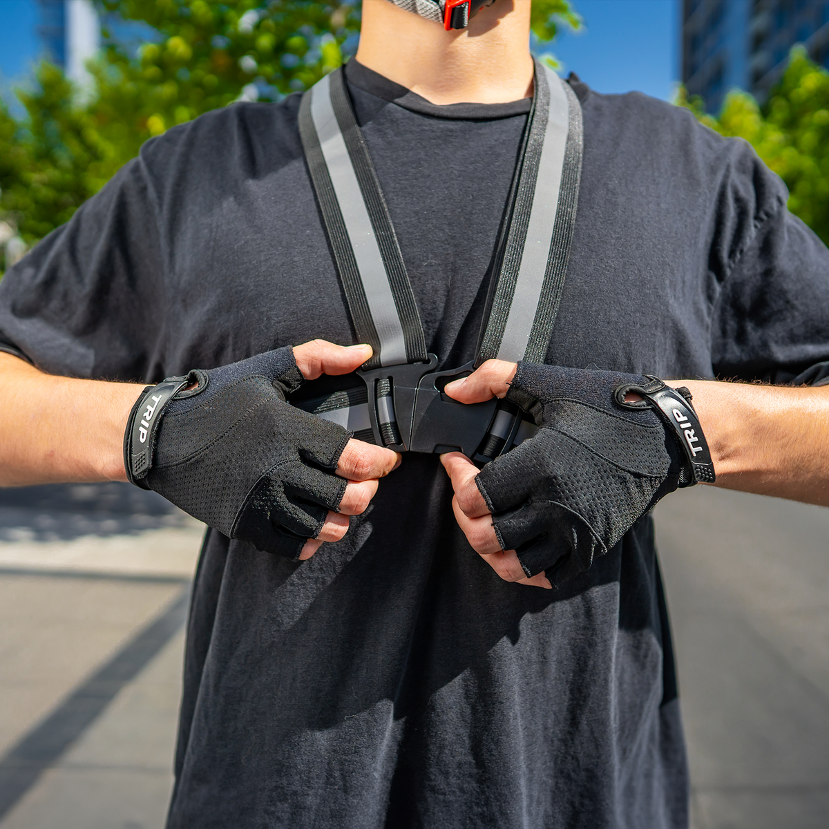 GUANTE CORTO TRIP BLACK