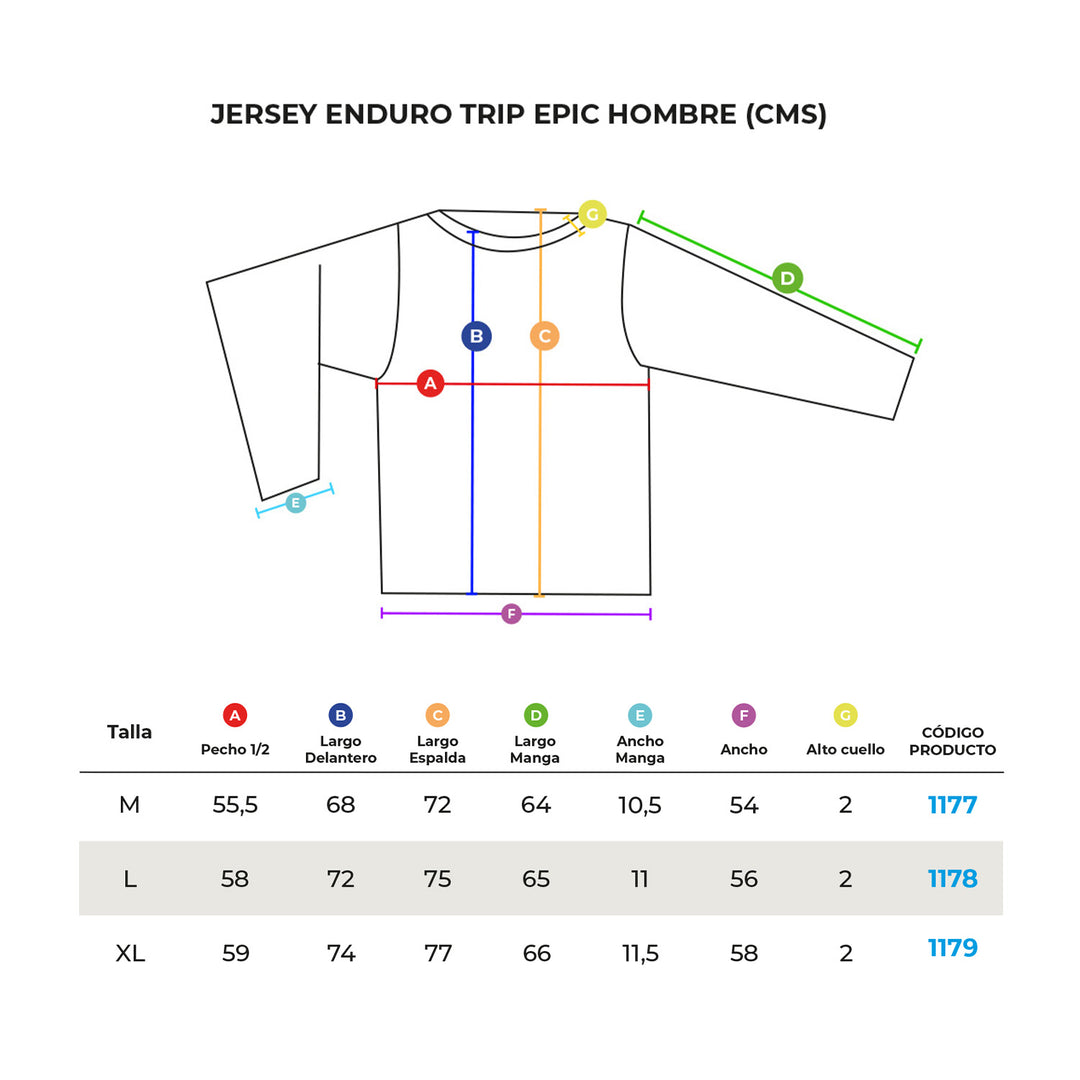 JERSEY ENDURO TRIP PUNK HOMBRE