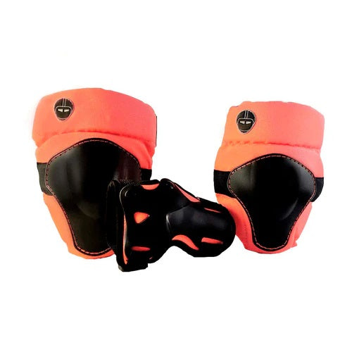 SET DE 3 PROTECCIONES MULTISPORT NUTCASE CORAL