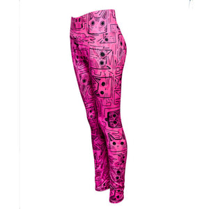 Calza Tripped Cat Pink