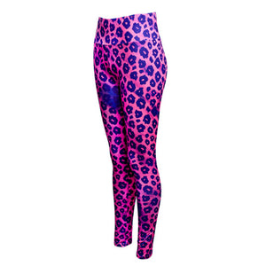 Calza Pink Purple Leopard