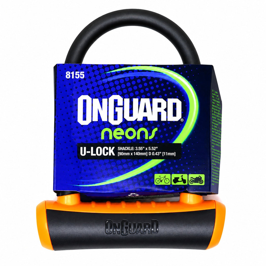 CANDADO ONGUARD LLAVE U-LOCK NS 90X140MM NARANJO