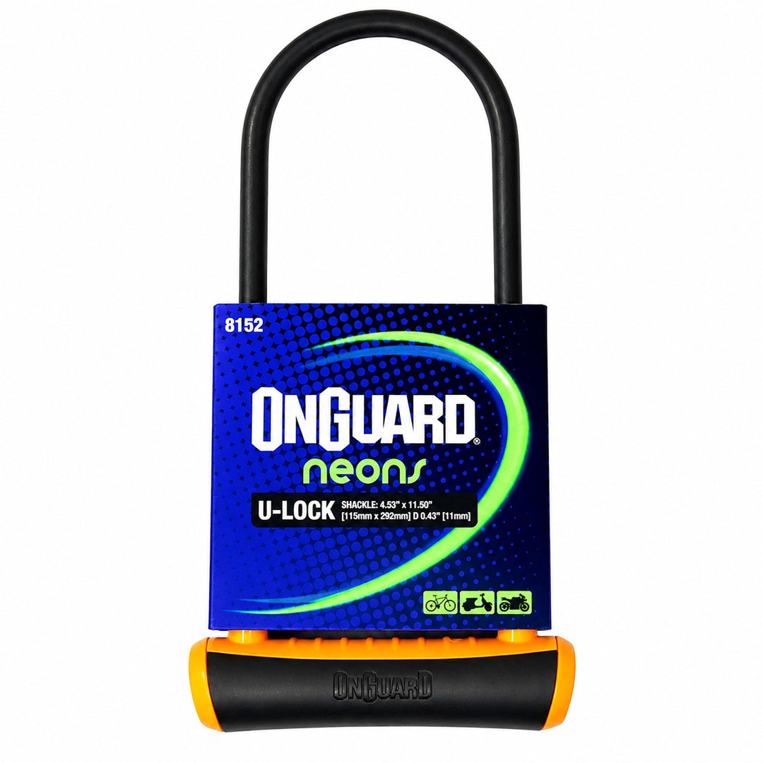 CANDADO ONGUARD LLAVE U-LOCK NS LS 115X292MM NARANJO