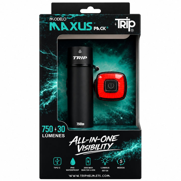 LUZ PACK USB TRIP MAXUS 750 LM / 30 LM