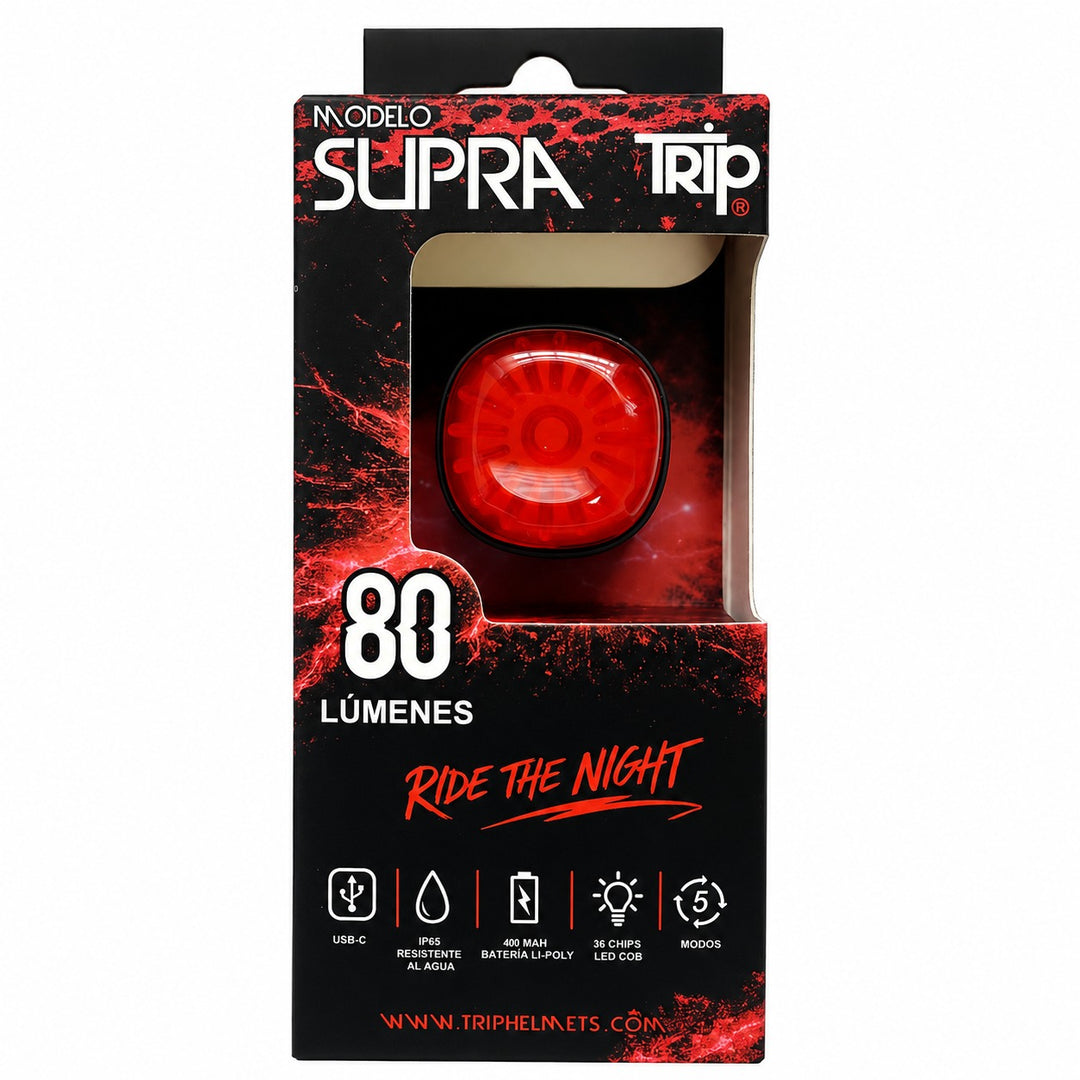 LUZ TRASERA USB TRIP SUPRA 80LM