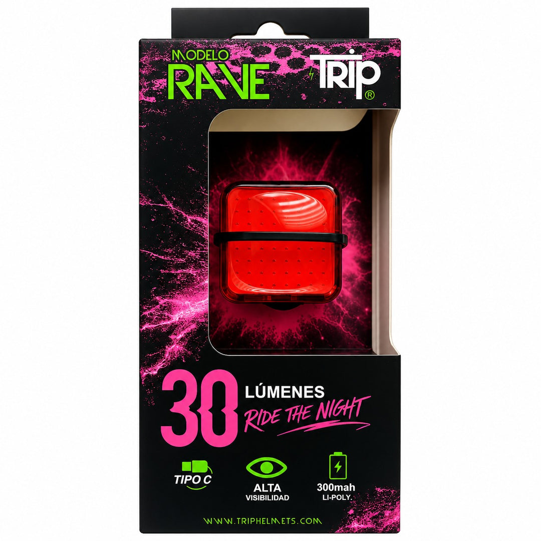 LUZ TRASERA USB TRIP RAVE 30LM
