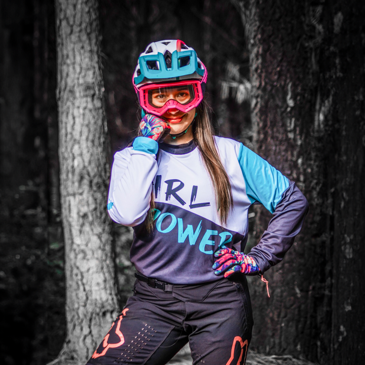 CASCO TRIP ENDURO WHITE/TURQ