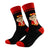 Calcetines Diseño Frida Kahlo Black/Red