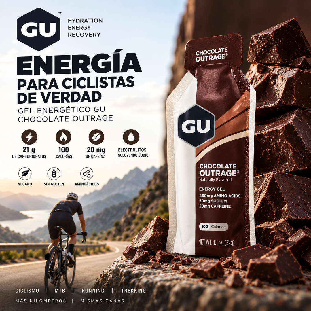 Gel Energético GU Chocolate Outrage | Ciclismo