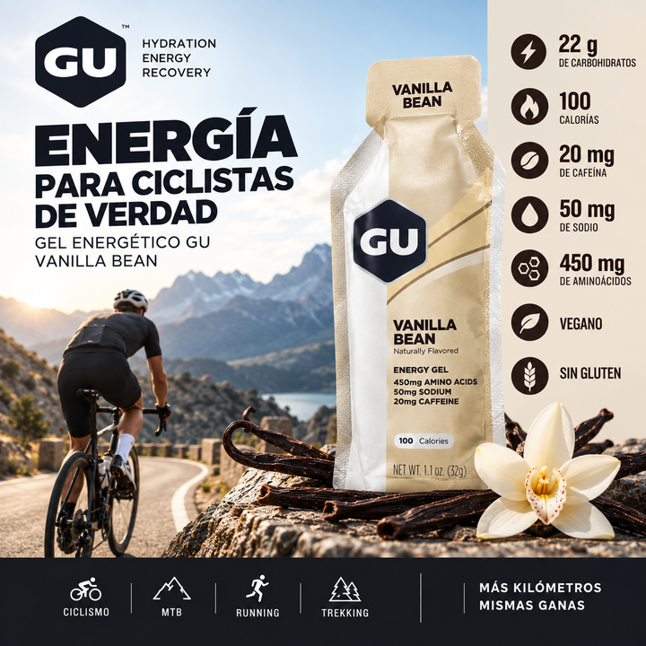 Gel Energético GU Vanilla Bean | Ciclismo