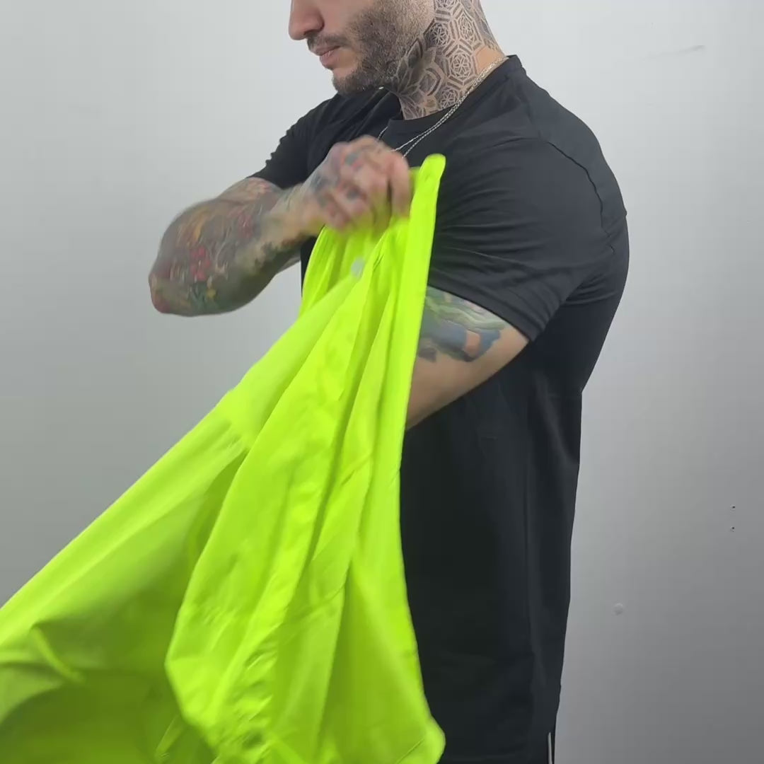 CORTAVIENTO TRIP FLOW NEON MANGA DESMONTABLE