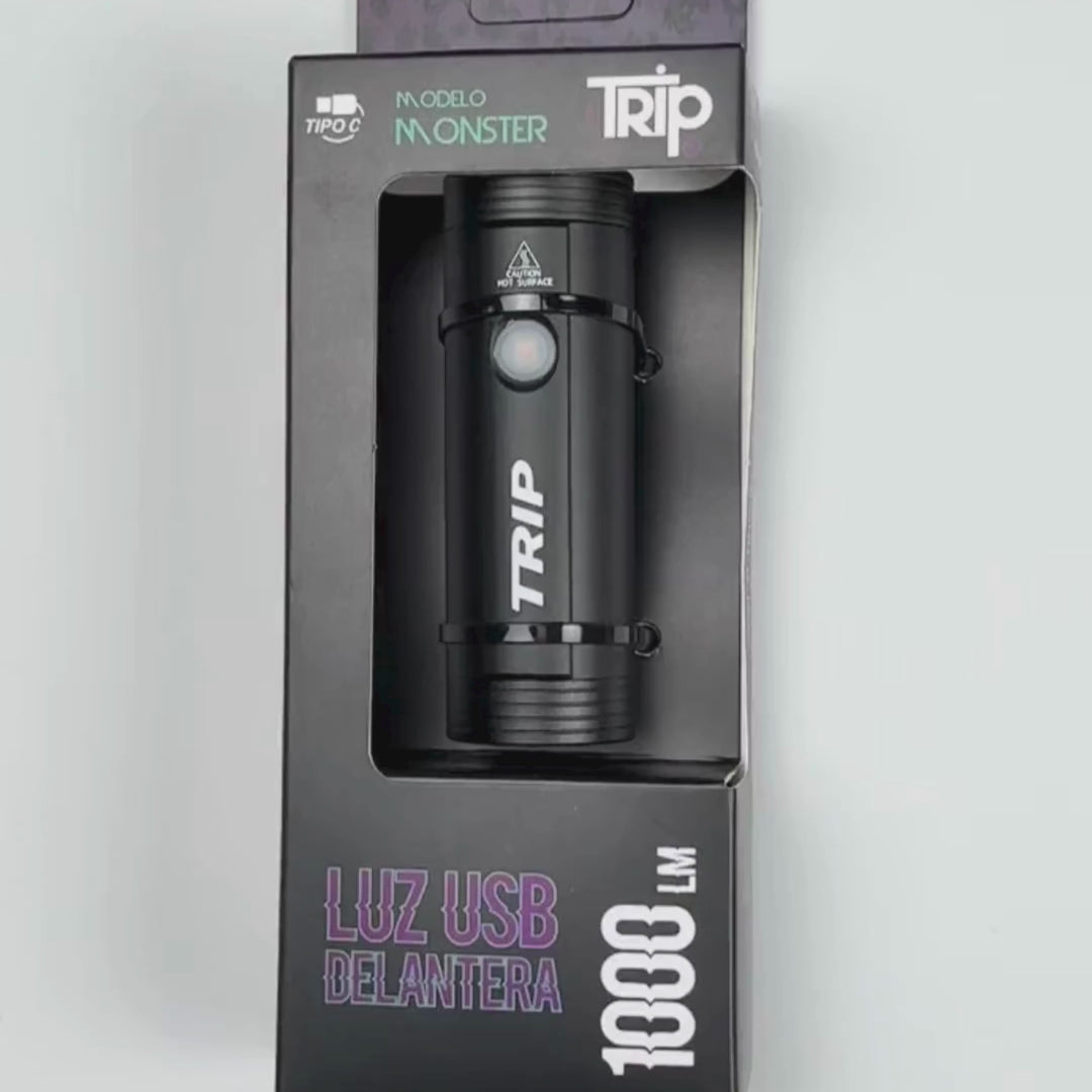 LUZ DELANTERA USB TRIP MONSTER 1000 LM
