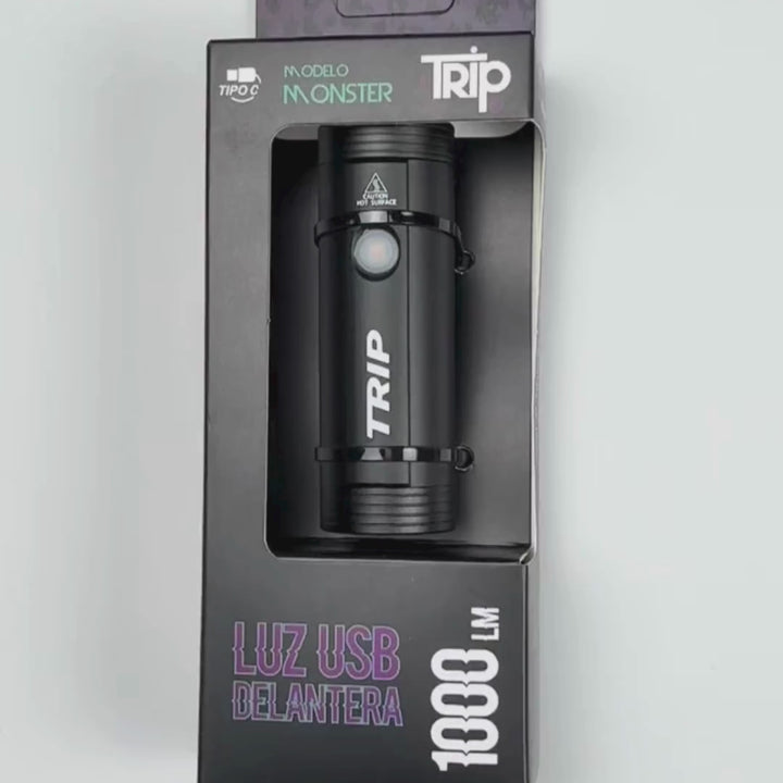 LUZ DELANTERA USB TRIP MONSTER 1000 LM