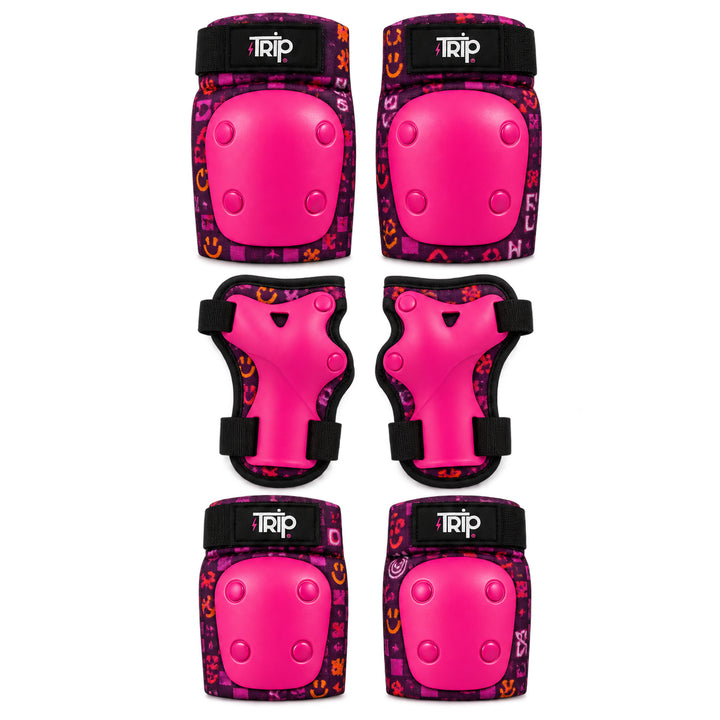 SET DE PROTECCIONES TRIP ROSADA