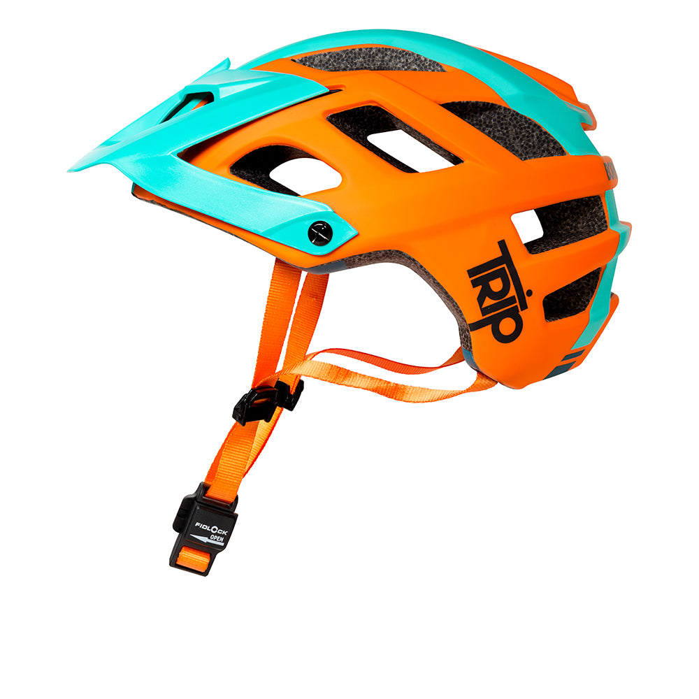Casco enduro naranja outlet